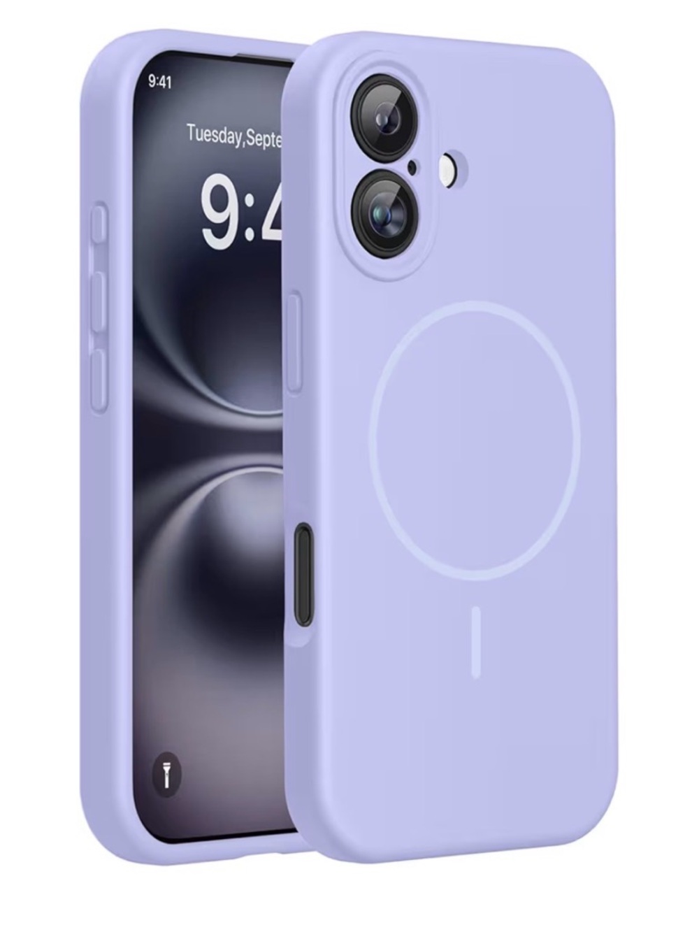 Light purple Silicone MagSafe iPhone 16 Case